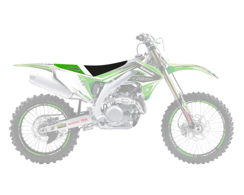 Чохол на сидіння blackbird / чохол на сидіння kawasaki kxf 250 '21-'23, kxf 450 '19-'23 dream 4 колір чорний зелений білий