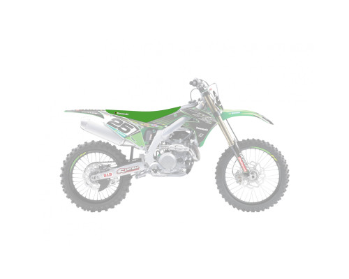 Чохол на сидіння blackbird / чохол на сидіння kawasaki kxf 250 '21-'23, kxf 450 '19-'23 pyramid (pmd) колір зелений