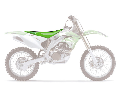 Чохол на сидіння blackbird kawasaki kxf 250/450 '06-'08 подвійна ручка 3 кольори чорно-зелений