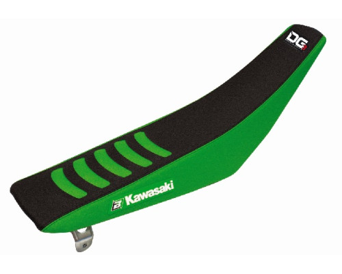 Чохол на сидіння blackbird kawasaki kxf 250/450 '06-'08 подвійна ручка 3 кольори чорно-зелений