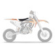 Чохол на сидіння blackbird / чохол на сидіння ktm sx 50 '16-'23 dream 4 колір чорний помаранчевий білий
