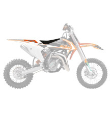 Чохол на сидіння blackbird / чохол на сидіння ktm sx 65 '16-'23 dream 4 колір чорний помаранчевий білий