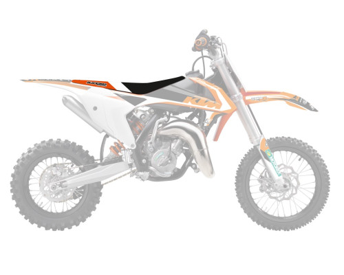 Чохол на сидіння blackbird / чохол на сидіння ktm sx 65 '16-'23 dream 4 колір чорний помаранчевий білий