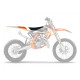 Чохол на сидіння blackbird / чохол на сидіння ktm sx 85 '18-'23 dream 4 колір чорний помаранчевий білий