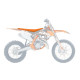 Чохол на сидіння blackbird / чохол на сидіння ktm sx 85 '18-'23 піраміда (pmd) колір помаранчевий