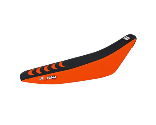 Чохол на сидіння blackbird / чохол на сидіння ktm sx/sxf '07-'10, exc/excf '08-'11 подвійна ручка3 колір чорно-помаранчевий