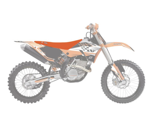 Чохол на сидіння blackbird / чохол на сидіння ktm sx/sxf '07-'10, exc/excf '08-'11 подвійна ручка3 колір чорно-помаранчевий