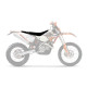 Чохол на сидіння blackbird / чохол на сидіння ktm sx/sxf '07-'10, exc/excf '08-'11 зебра колір чорно-помаранчевий