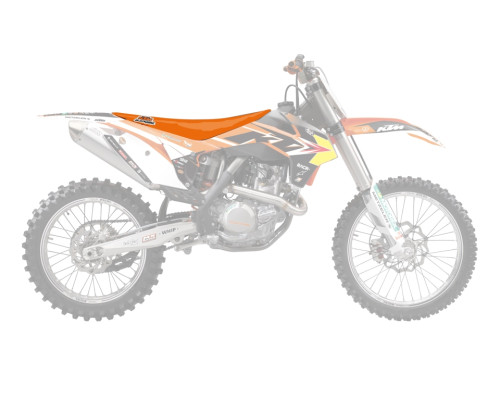 Чохол на сидіння blackbird ktm sx/sxf '11-'15, exc/excf '12-'16 replica trophy 2022 колір помаранчевий (замінює 1521r20)