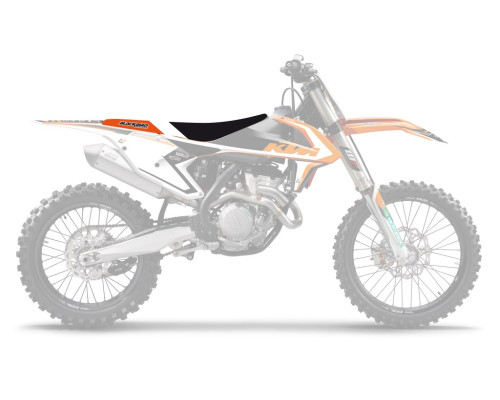 Чохол на сидіння blackbird / чохол на сидіння ktm sx/sxf '16-'18, exc/excf '17-'19 dream 4 колір чорний помаранчевий білий
