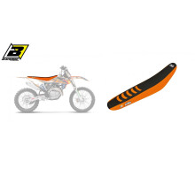 Чохол на сидіння blackbird / чохол на сидіння ktm sx/sxf '19-'22, exc '20-'23 подвійна ручка 3 кольори помаранчевий чорний