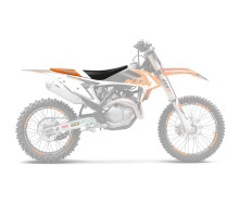 Чохол на сидіння blackbird / чохол на сидіння ktm sx/sxf '19-'22, exc '20-'23 dream 4 колір чорний помаранчевий білий