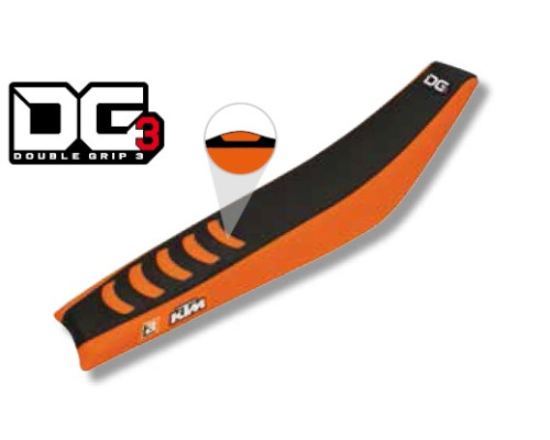 Чохол на сидіння blackbird / чохол на сидіння ktm sx/sxf '98-'06, exc/excf '98-'07 (sx all balls моделі '98-'06) (exc all balls моделі '98-'07) подвійна ручка 3 кольори чорно-помаранчевий