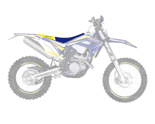 Чохол на сидіння blackbird / чохол на сидіння sherco se/sef '17-'23 (se/sfe all balls моделі '17-'23) dream 4 колір чорний синій жовтий