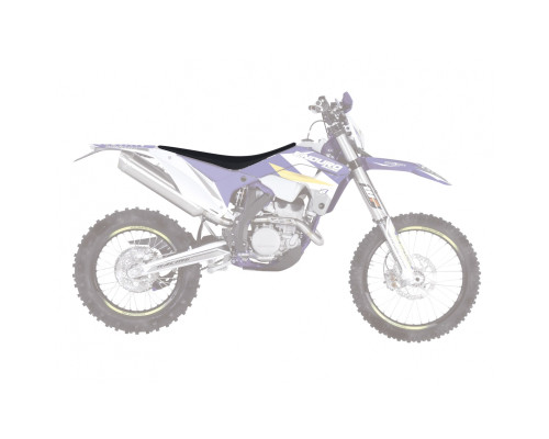 Чохол на сидіння blackbird / чохол sherco se/sef '17-'23 (se/sfe all models '17-'24) зебра колір чорний синій