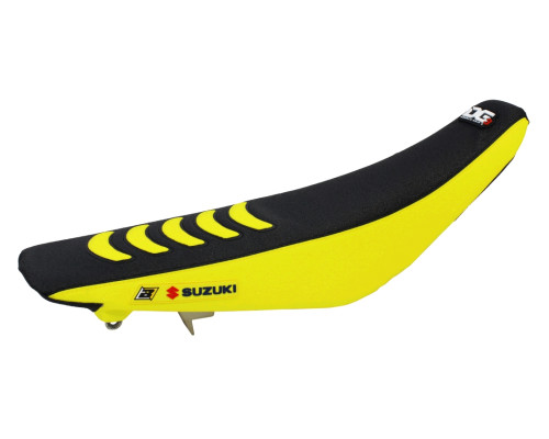 Чохол на сидіння blackbird / чохол на сидіння suzuki rm 125/250 '01-'23 подвійна ручка 3 кольори чорно-жовтий