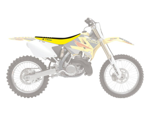Чохол на сидіння blackbird / чохол на сидіння suzuki rm 125/250 '01-'23 подвійна ручка 3 кольори чорно-жовтий