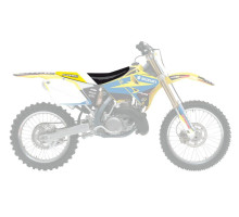 Чохол на сидіння blackbird / чохол на сидіння suzuki rm 125/250 '01-'23 dream 4 колір чорний жовтий білий
