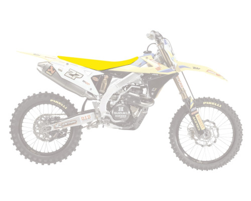 Чохол на сидіння blackbird / чохол на сидіння suzuki rmz 250 '19-'23, rmz450 '18-'23 піраміда (pmd) колір жовтий