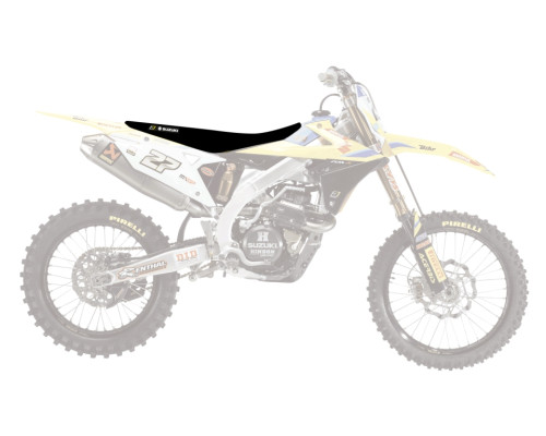Чохол на сидіння blackbird / чохол на сидіння suzuki rmz 250 '19-'23, rmz450 '18-'23 зебра колір чорно-жовтий