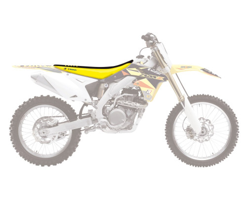 Чохол на сидіння blackbird / чохол suzuki rmz 450 '05-'07 подвійна ручка 3 кольори чорно-жовтий