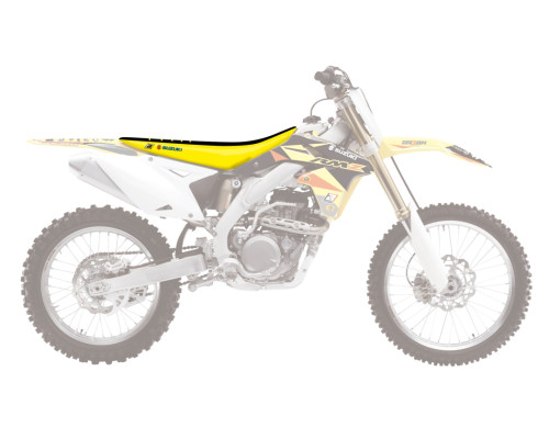 Чохол на сидіння blackbird / чохол на сидіння suzuki rmz 450 '08-'17 подвійна ручка 3 кольори чорно-жовтий (17)