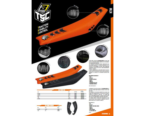 Blackbird sale чохол/чохол на сидіння ktm sx/sxf '19-'22, exc '20-'23 tsc колір помаранчевий чорний