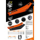 Blackbird sale чохол/чохол на сидіння ktm sx/sxf '19-'22, exc '20-'23 tsc колір помаранчевий чорний