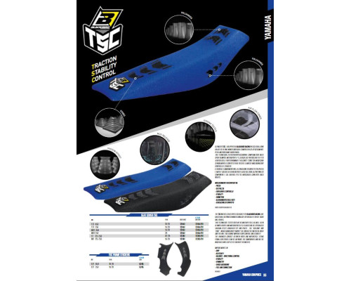 Blackbird sale чохол/накидка на сидіння YAMAHA yz 250f '19-'23,wr 250f '20-'23, yz 450f '18-'22,wr 450f '19-'23 tsc колір синій