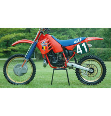 Tecnosel (blackbird) чохол / накидка на сидіння HONDA cr 125 '87-'88, cr 250 '87, replica team HONDA '87, синій, написи cr