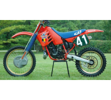 Tecnosel (blackbird) чохол / накидка на сидіння HONDA cr 125 '87-'88, cr 250 '87, replica team HONDA '87, синій, написи cr