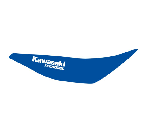 Tecnosel (blackbird) чохол/накидка на сидіння kawasaki kx 125/250 '94-'98, replica team kawasaki '96, колір синій, логотип kawasaki