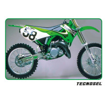 Tecnosel (blackbird) чохол/накидка на сидіння kawasaki kx 125/250 '99-'02, репліка oem kawasaki '00, зелений/чорний, логотип tecnosel