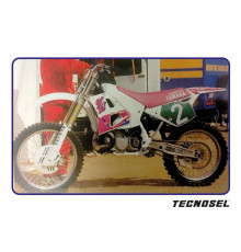 Tecnosel (blackbird) чохол / накидка на сидіння YAMAHA yz 125 '89-'92, yz 250 '90-'92, репліка oem YAMAHA '92, рожевий, логотип tecnosel