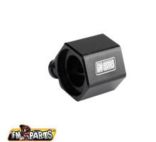 Fm-parts алюмінієвий роз'єм паливного бака ktm / husqvarna / gas gas tpi '18-'23 колір чорний