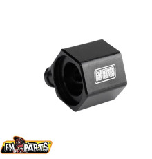 Fm-parts алюмінієвий роз'єм паливного бака ktm / husqvarna / gas gas tpi '18-'23 колір чорний