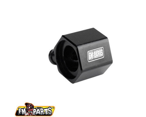 Fm-parts алюмінієвий роз'єм паливного бака ktm / husqvarna / gas gas tpi '18-'23 колір чорний