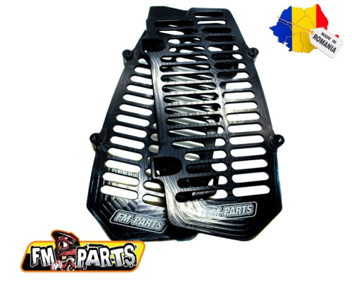 Fm-parts кришки радіатора (решітки) алюмінієві ktm/husqvarna '20-23' колір чорний