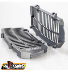 Fm-parts кришки радіатора (решітки) алюмінієві ktm/husqvarna '20-23' колір сріблястий (метал)