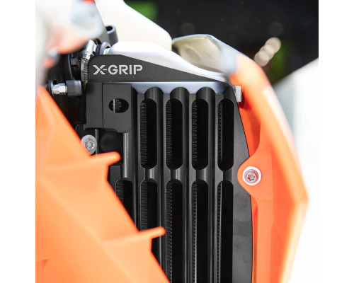 X-grip кришки радіатора (комплект) air force gasgas '21-'24, husqvarna '17-'24, ktm '17-'24 чорні (див. опис товару)