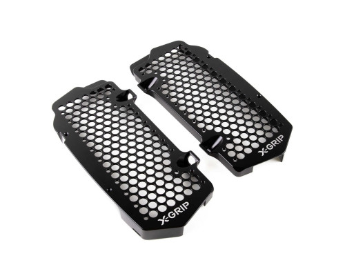 X-grip кришки радіатора (комплект) ktm sxf/xcf/xc '23-, excf/xc-w/xcf-w '24-, husqvarna tc/fc/fx/tx '23-, gasgas ecf/mcf/exf '24-, колір чорний (див. опис товару)