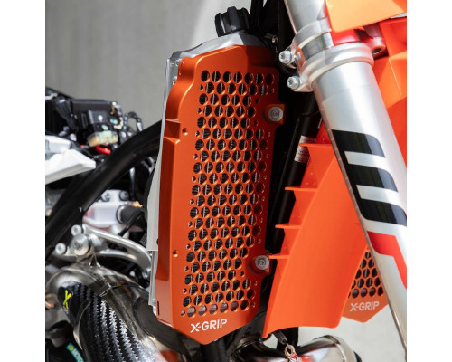 X-grip кришки радіатора (комплект) ktm sxf/xcf/xc '23-, excf/xc-w/xcf-w '24-, husqvarna tc/fc/fx/tx '23-, gasgas ecf/mcf/exf '24-, колір помаранчевий (див. опис товару)