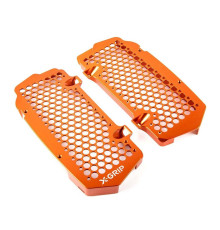 X-grip кришки радіатора (комплект) ktm sxf/xcf/xc '23-, excf/xc-w/xcf-w '24-, husqvarna tc/fc/fx/tx '23-, gasgas ecf/mcf/exf '24-, колір помаранчевий (див. опис товару)