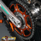 Кришки підшипників передніх коліс fm-parts (комплект) ktm / husqvarna '15-'23 чорні