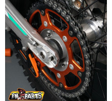 Кришки підшипників передніх коліс fm-parts (комплект) ktm / husqvarna '15-'23 чорні