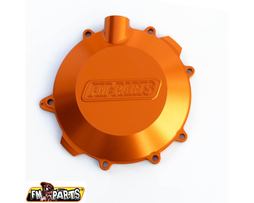 FM-PARTS КРИШКА ЗЧЕПЛЕННЯ (КРИШКА) ЧПУ ПОСИЛЕНА 6082 АЛЮМІНІЙ (БІЛЬША ЄМНІСТЬ МАСЛА) KTM/HUSQVARNA/GAS GAS 250/300 '17-'23 ORANGE
