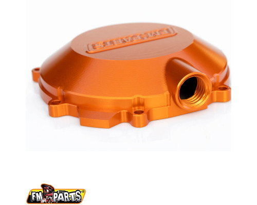 FM-PARTS КРИШКА ЗЧЕПЛЕННЯ (КРИШКА) ЧПУ ПОСИЛЕНА 6082 АЛЮМІНІЙ (БІЛЬША ЄМНІСТЬ МАСЛА) KTM/HUSQVARNA/GAS GAS 250/300 '17-'23 ORANGE