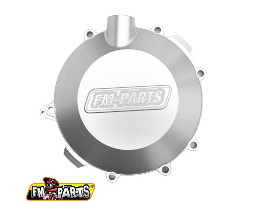 FM-PARTS КРИШКА ЗЧЕПЛЕННЯ (КРИШКА) ЧПУ ПОСИЛЕНА 6082 АЛЮМІНІЙ (БІЛЬШИЙ МАСЛООБ'ЄМ) KTM/HUSQVARNA/ГАЗ ГАЗ 250/300 '17-'23 КОЛІР СРІБЛИВИЙ
