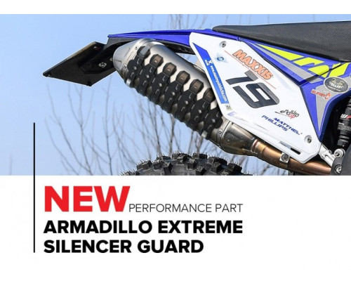 Polisport універсальний захист глушника armadillo extreme захист глушника колір синій