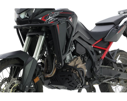 Алюмінієвий нижній обвіс crosspro + верхній захист двигуна та радіатора HONDA crf 1100l africa twin '20-'22, колір матовий чорний